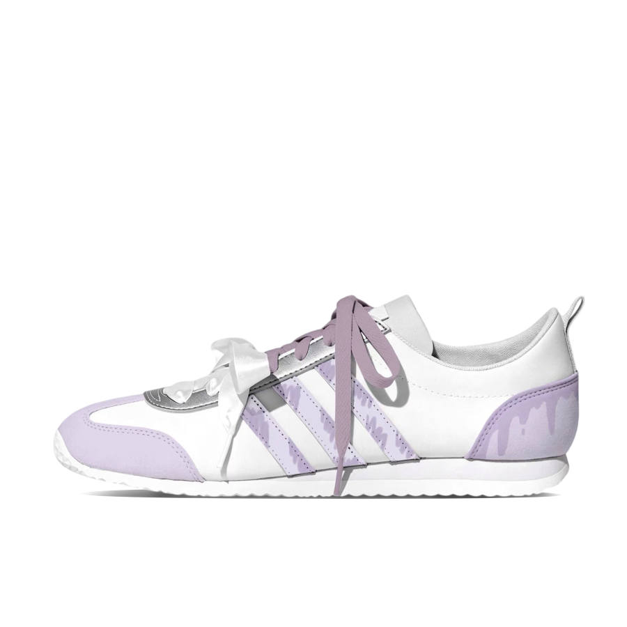 Adidas Adidas VS JOG 2.0 German Army Trainers Unisex Low Top Purple/Silver/White