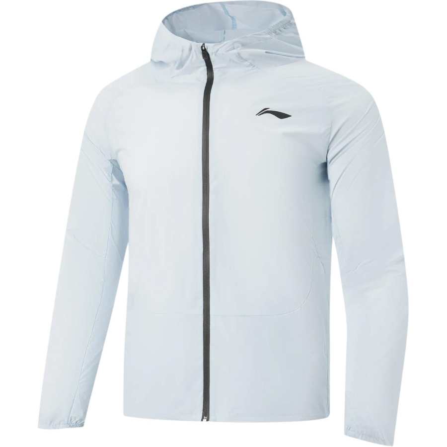 Li-Ning Li Ning Running Collection Trench Coats Men's Folk Blue Hooded Non Detachable Moderate Straight Fit