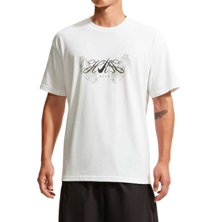 Nike Nike Sportswear T Shirts Men's White Crew Neck Moderate