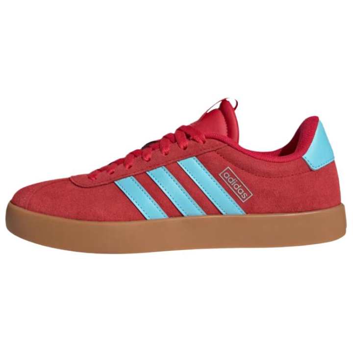 Adidas Adidas VL COURT 3.0 Training Shoes Women's Low Top Pure Gemstone Red/Tranquil Blue/Technology Metallic Gray