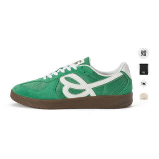 HAPPY BIRDS DAY Green Apple Cushioning Height Increasing Abrasion Resistant Breathable Low top German Army Trainers