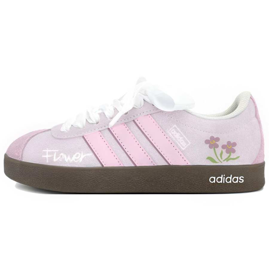 Adidas Adidas VL COURT 2.0 German Army Trainers Unisex Low Top Pink, Green, Brown