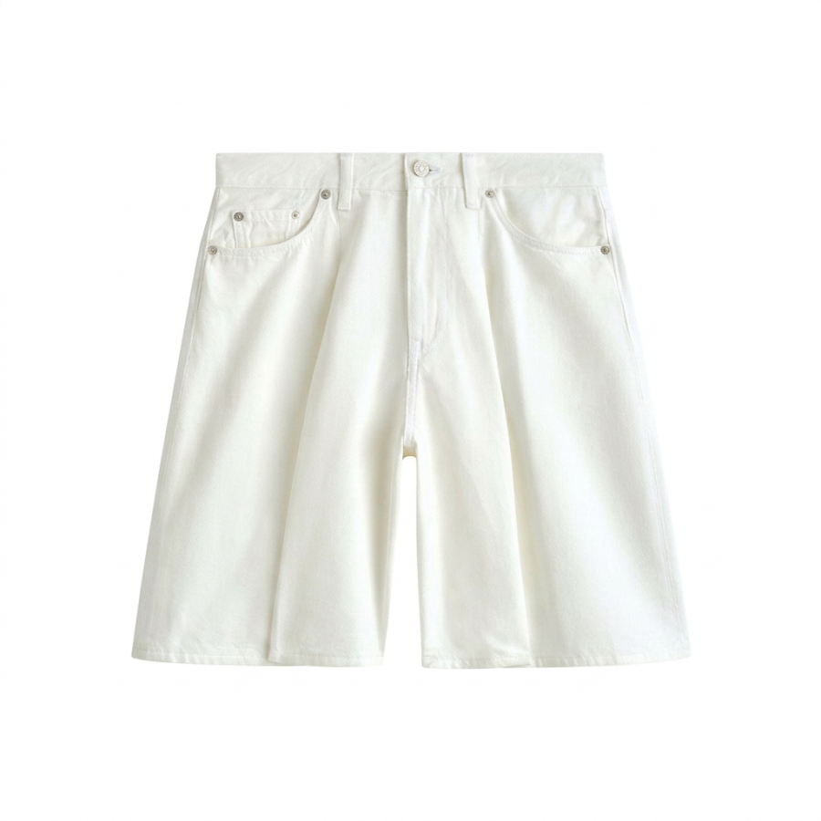 COS Denim Shorts Women's Milk White Moderate