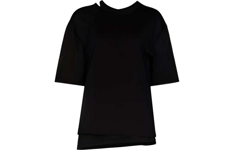 Y-3 Y 3 T Shirts Women's Black Crew Neck Moderate