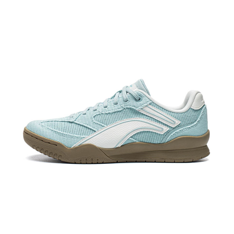 Li-Ning Li Ning Moon White Retro Skateboard Shoes Women's Low Top Xi Zi Qing/Mist White