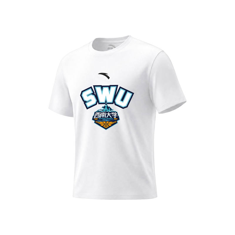 ANTA T Shirts Unisex White Crew Neck Moderate