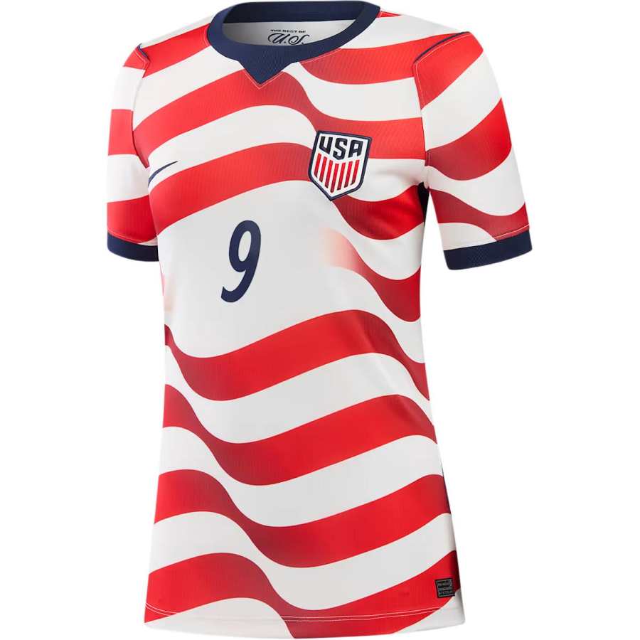 Nike Nike United States National Team Soccer Jerseys Women's White Crew Neck Moderate