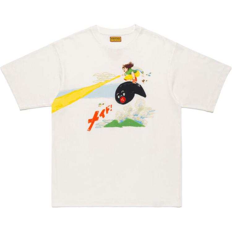 HUMAN MADE KEIKO SOOTOME T Shirts Unisex White Crew Neck Moderate Other