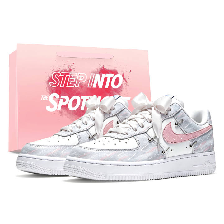 Nike Nike Air Force 1 Skateboard Shoes Women's Low Top White Pink