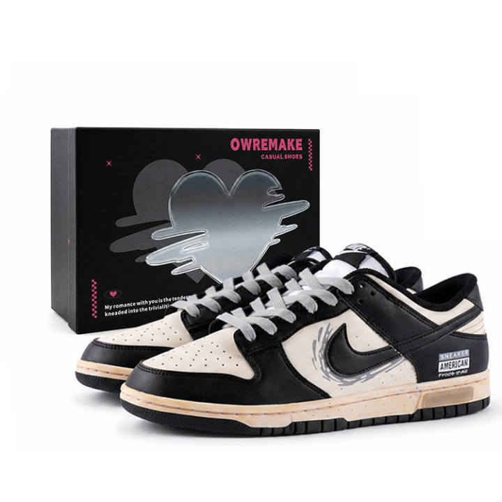 Nike Nike Dunk Skateboard Shoes Unisex Low Top Black/White