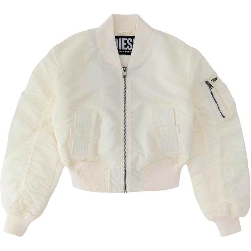 DIESEL Jackets Women's White Baseball Collar Moderate Other