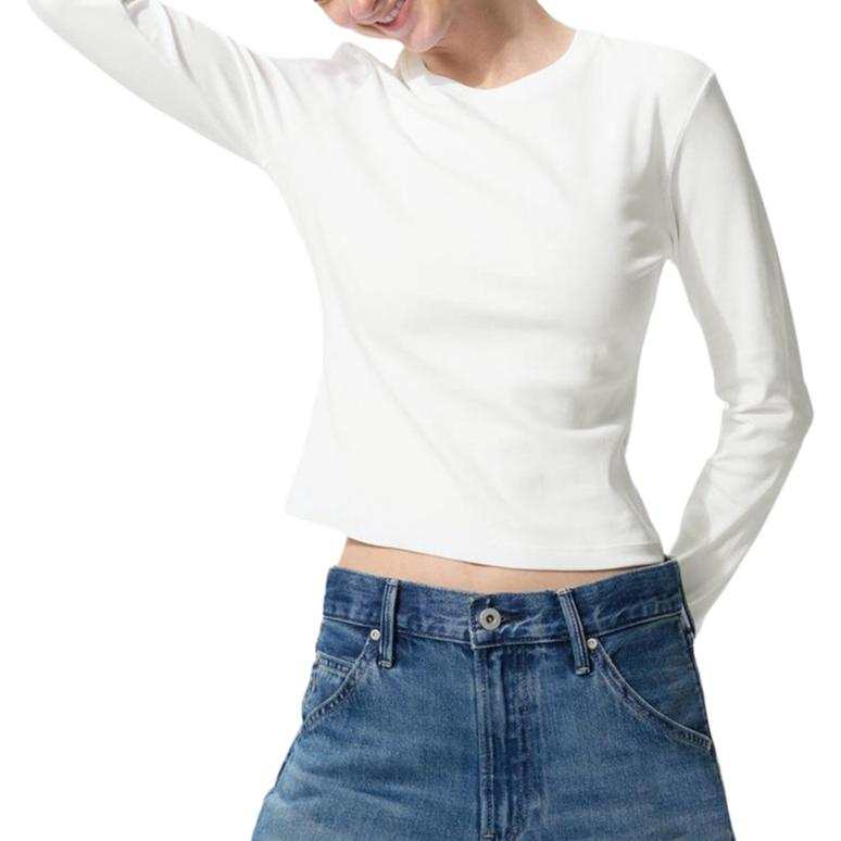 UNIQLO SS26 T Shirts Women's White Crew Neck