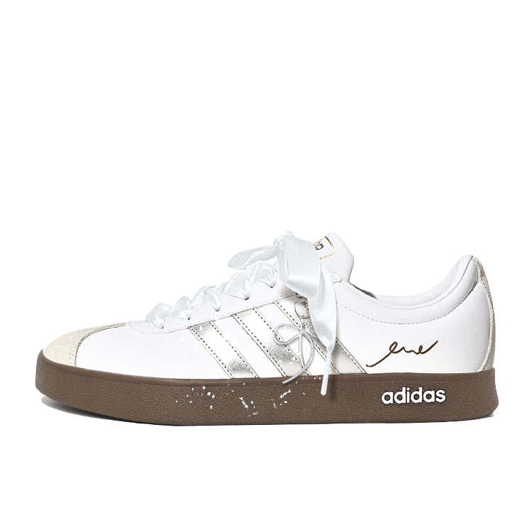 Adidas Adidas Vl Court Classic Skateboard Shoes Unisex Low Top White