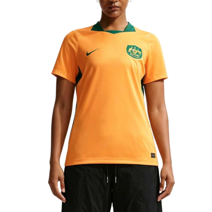 Nike Nike Australia National Team Soccer Jerseys Women's Sports Gold/Mysterious Green/Sail White/Mysterious Green Moderate