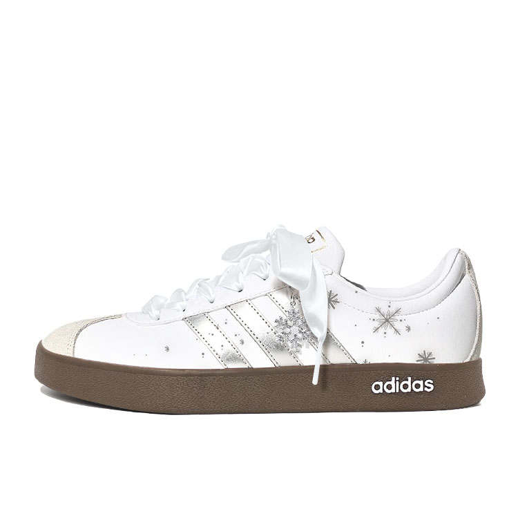 Adidas Adidas Vl Court Classic Skateboard Shoes Unisex Low Top White
