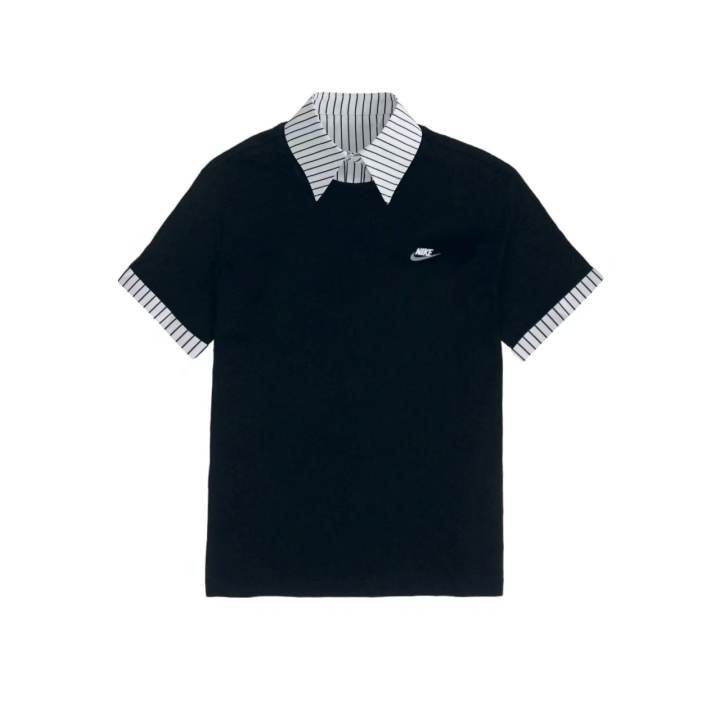 Nike Nike Sportswear Club T Shirts Unisex Black Lapel Moderate