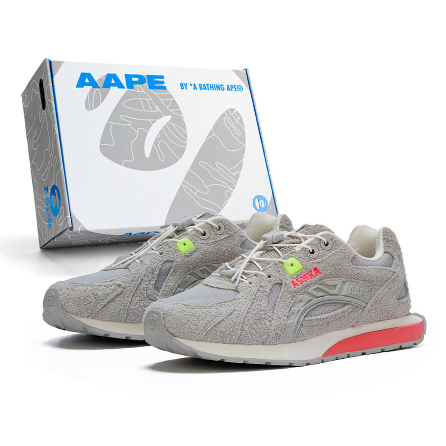 Aape Block Walk Casual Shoes Unisex Low Top Orange/Denim Blue/Emeralds/Brown