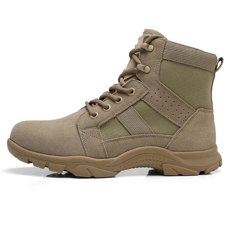 QIANGREN 3515 Breathable Outdoor Boots Men's Apricot