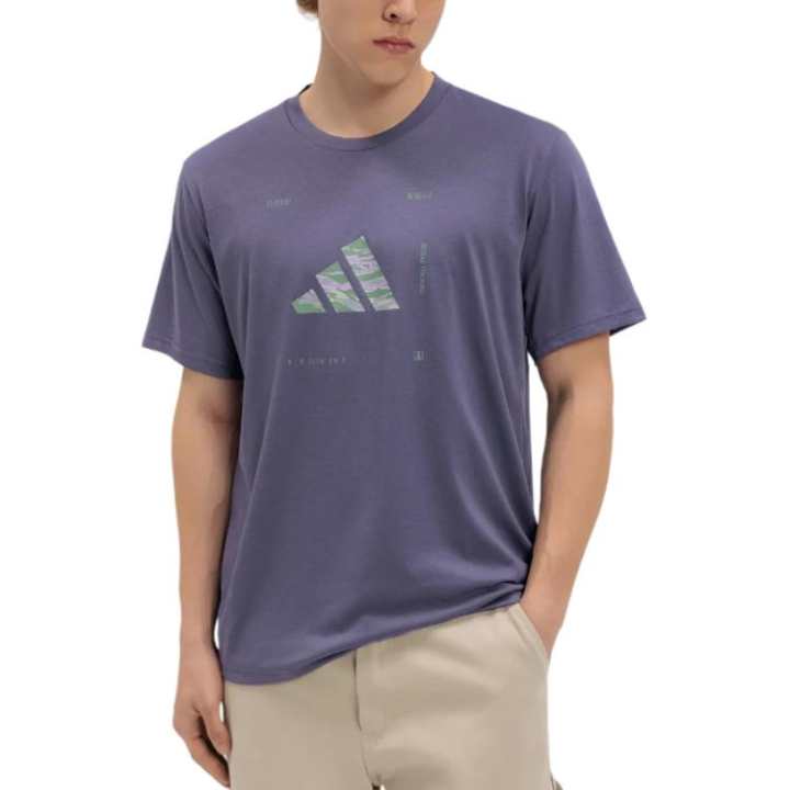 Adidas Adidas T Shirts Men's Purple Crew Neck