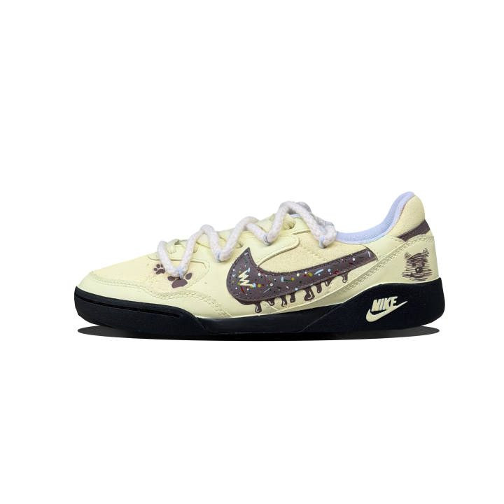 Nike Nike Terra Manta Skateboard Shoes Women's Low Top Custard Chocolate Brown Color Block