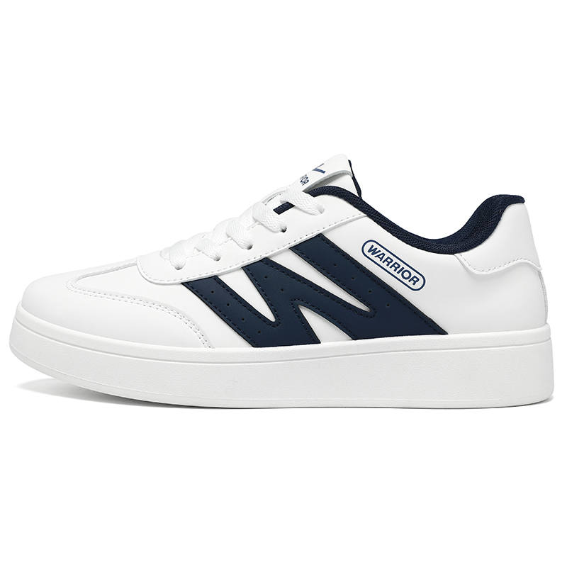 WARRIOR Skateboard Shoes Unisex Low Top White Blue, Beige Black, Gray, Black Warrior