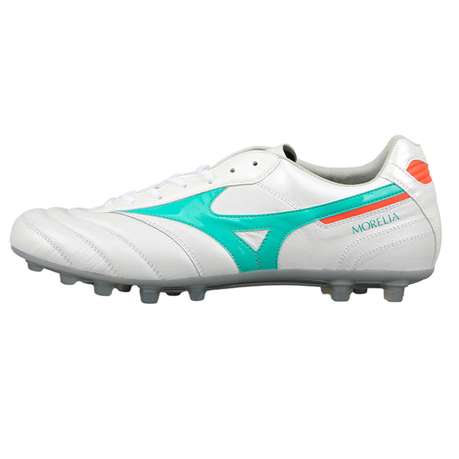 Mizuno MORELIA 2 Soccer Shoes Unisex Low Top White/Blue/Orange