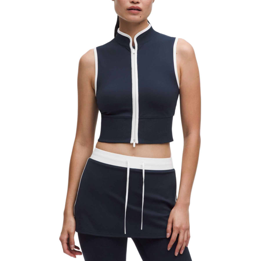 Lululemon Sleeveless Sports Shirts Women's Stand Collar Other