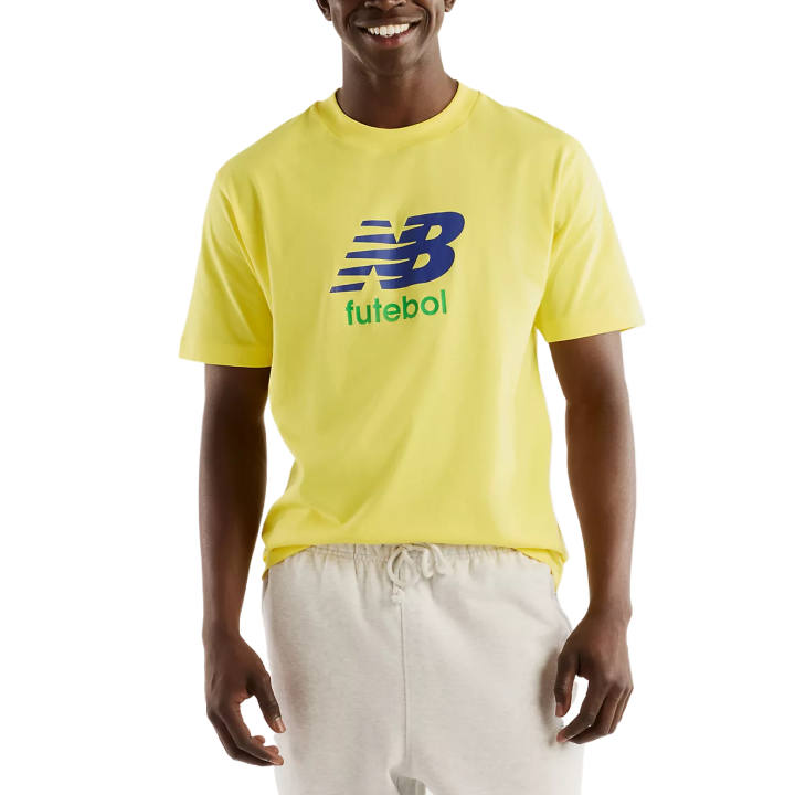 New Balance New Balance T Shirts Men's Lemon Peel Crew Neck Moderate