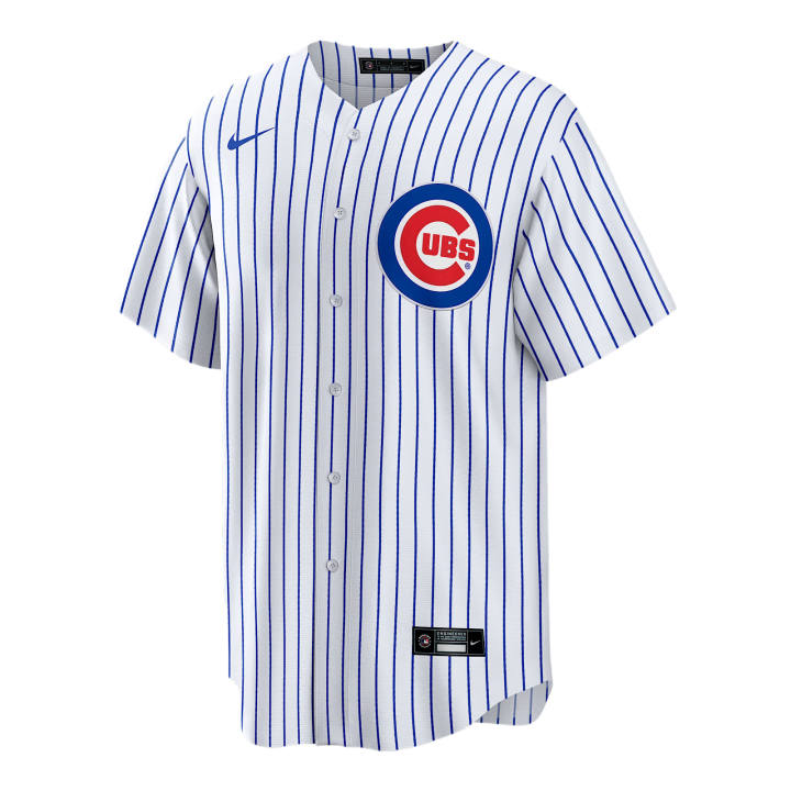 Nike Nike Baseball Jerseys Men's White V Neck Moderate Straight Fit