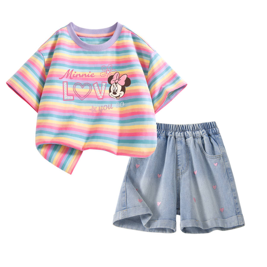 Disney Kids Casual Sportswear Crew Neck Thin Stretch Breathable