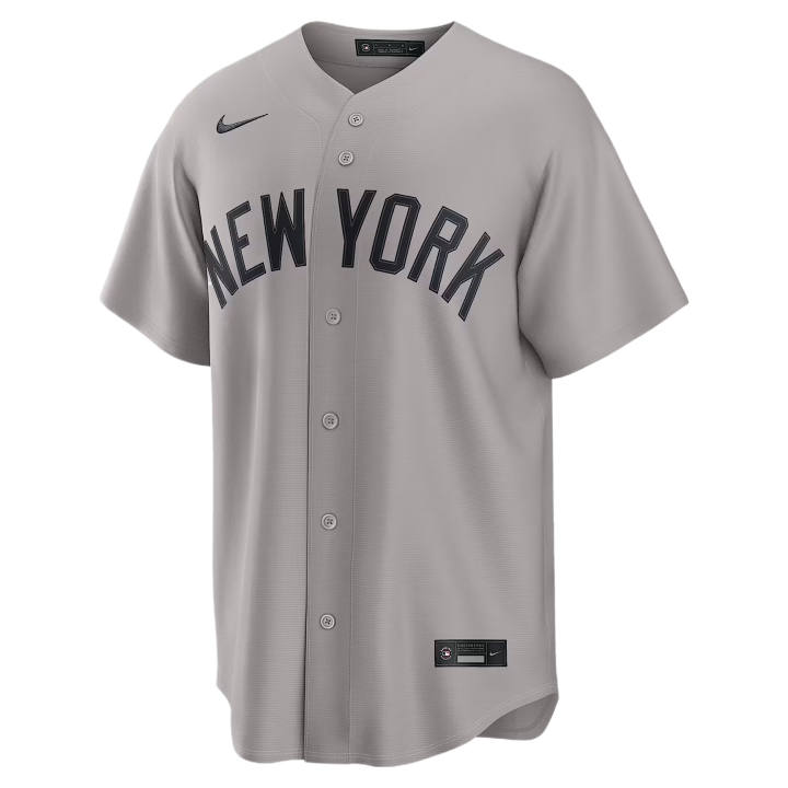 Nike Nike Baseball Jerseys Men's Gray V Neck Moderate Straight Fit