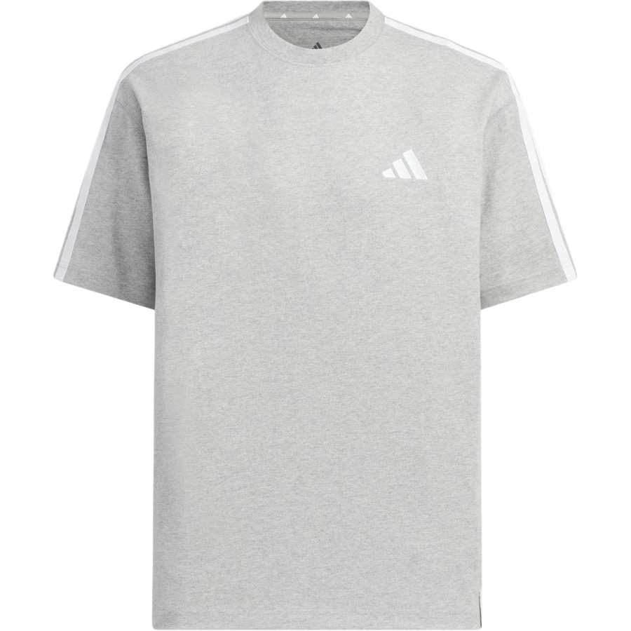Adidas Adidas ESSENTIALS T Shirts Men's Medium Heather Gray Crew Neck Moderate