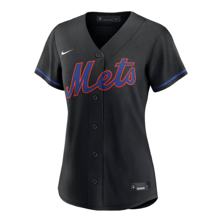 Nike Nike Baseball Jerseys Women's Black V Neck Moderate Straight Fit