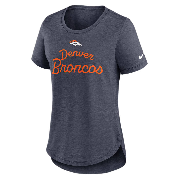 Nike Nike NFL T Shirts Women's Marine Blue Crew Neck Moderate