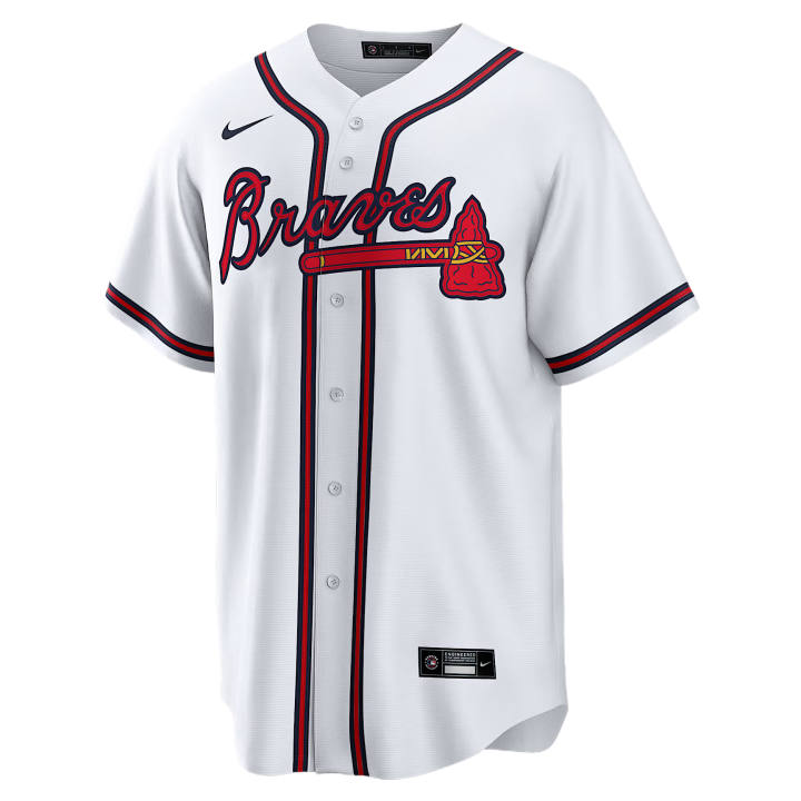 Nike Nike Atlanta Braves Sportswear Men's White V Neck Moderate