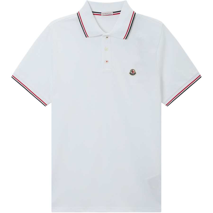 Moncler Moncler Logo Patch Short Sleeved Polo Shirt
