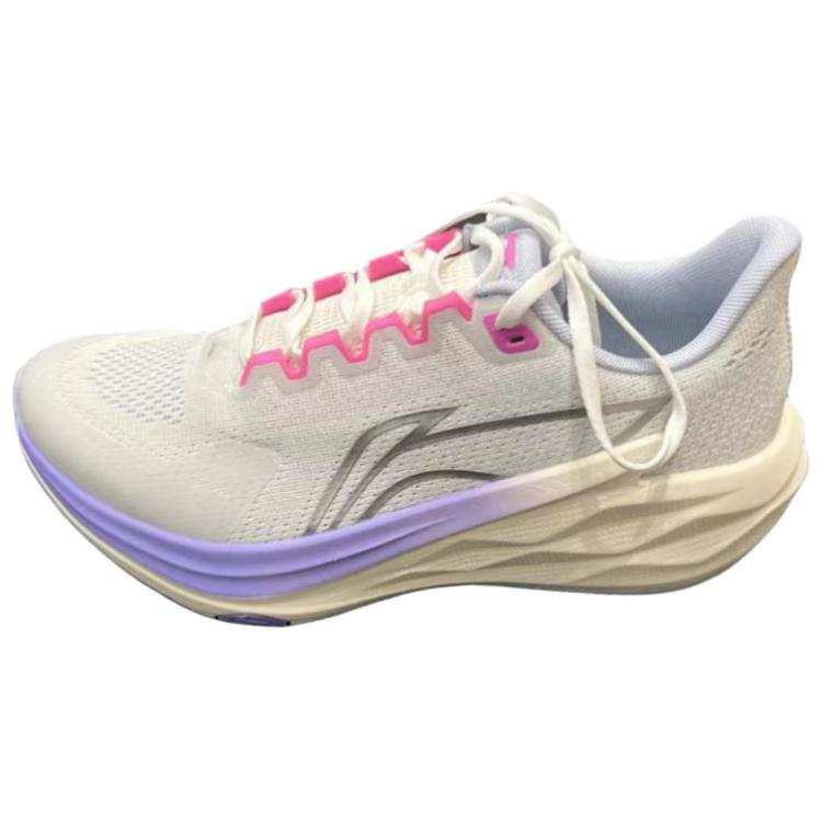 Li-Ning Li Ning Running Shoes Women's Low Top Champagne White