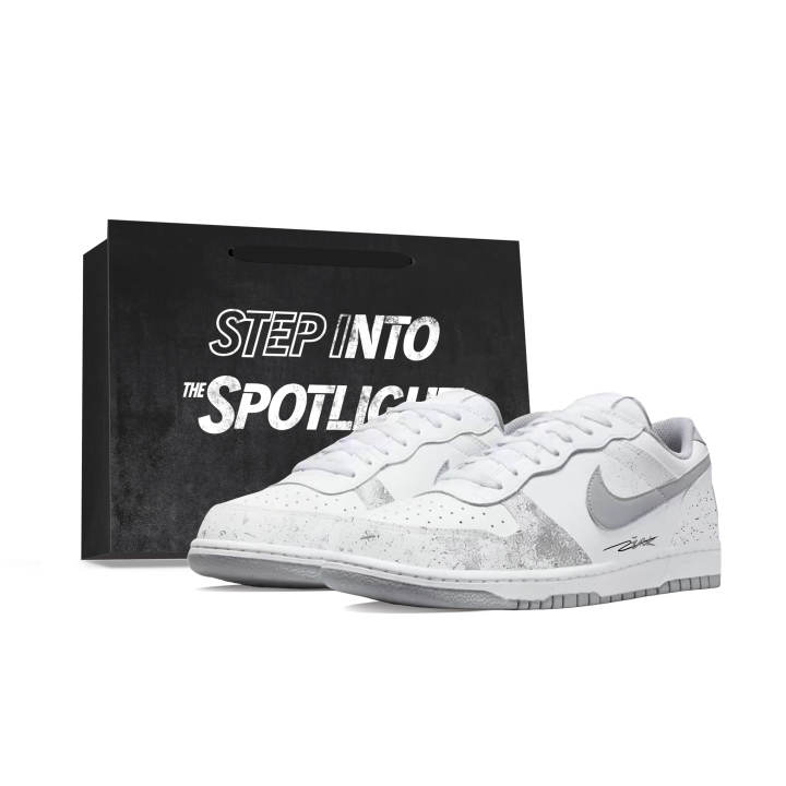 Nike Nike Big Skateboard Shoes Unisex Low Top Gray/White