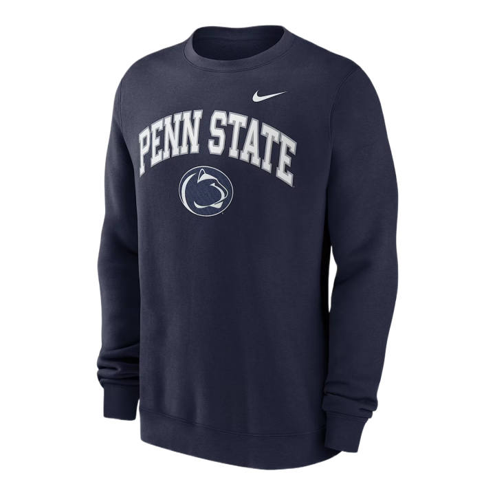 Nike Nike Sweatshirts Men's Marine Blue Crew Neck Moderate Straight Fit