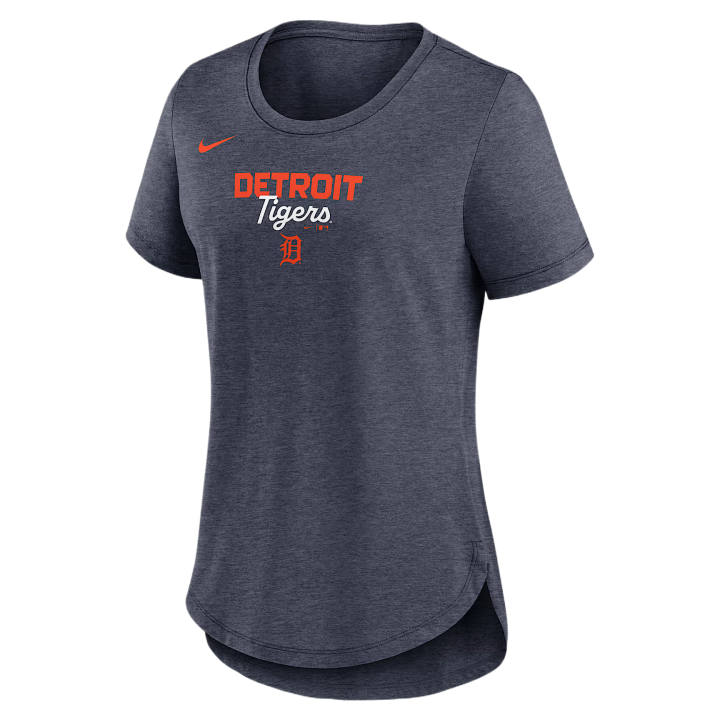 Nike Nike X MLB T Shirts Women's Marine Blue Heather Crew Neck Moderate