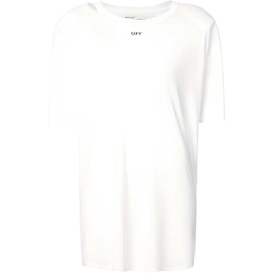 OFF-WHITE OFF WHITE Ss20 T Shirts Women's White Crew Neck Moderate