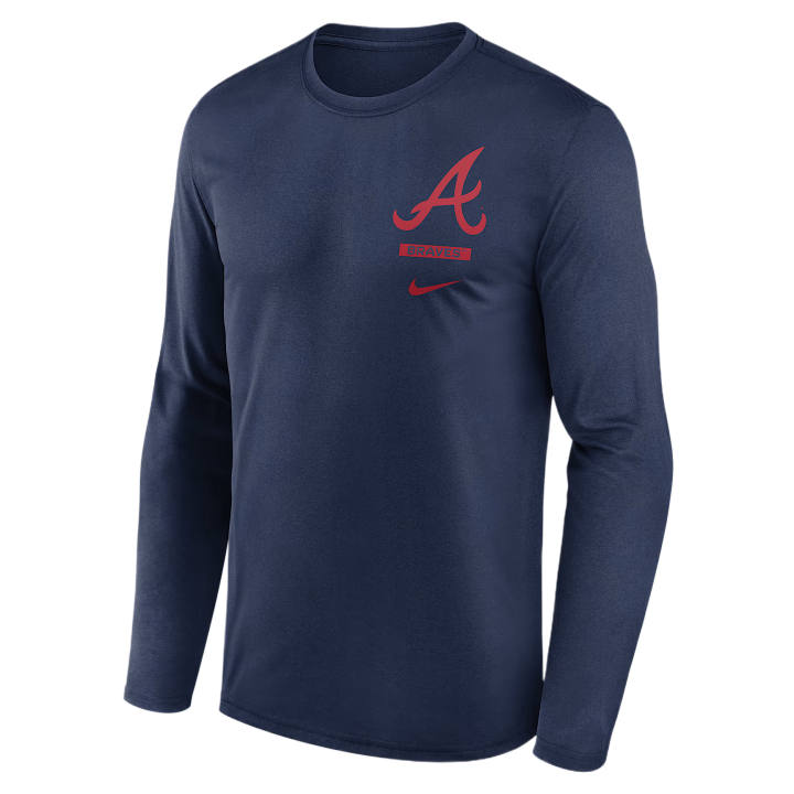 Nike Nike T Shirts Men's Marine Blue Crew Neck Moderate