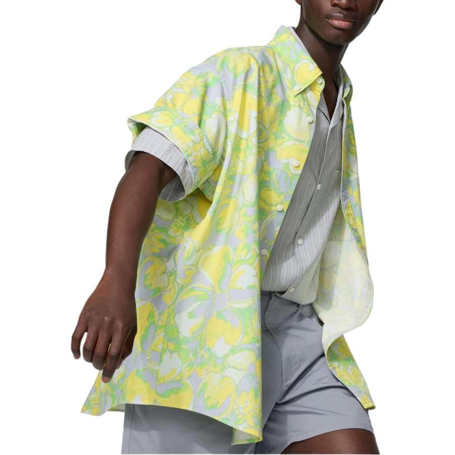 UNIQLO Francesco Risso Shirts Unisex Apricot Yellow Lapel Moderate Other