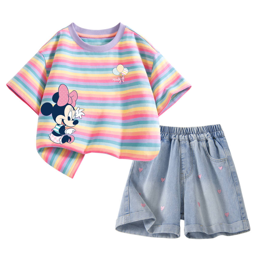 Disney Kids Casual Sportswear Crew Neck Thin Stretch Breathable