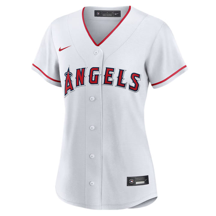 Nike Nike Los Angeles Angels Sportswear Women's White V Neck Moderate