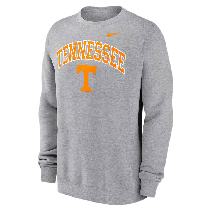 Nike Nike Sweatshirts Men's Gray Crew Neck Moderate Straight Fit