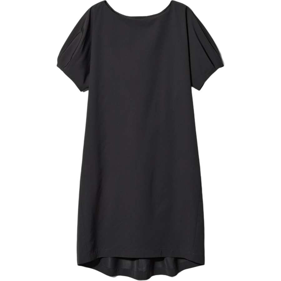 UNIQLO Francesco Risso Short Sleeved Dresses Women's Black Crew Neck Moderate