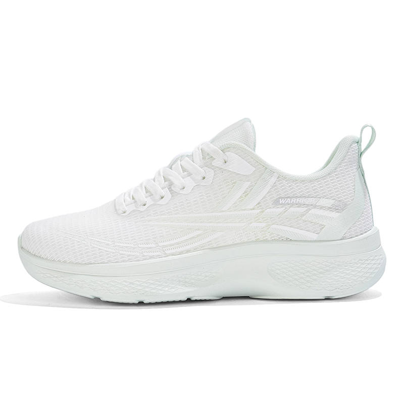 WARRIOR Running Shoes Women's Low Top White Green
