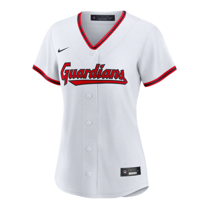 Nike Nike Cleveland Guardians Sportswear Women's White V Neck Moderate