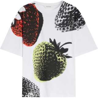 SportMax T Shirts Women's White Crew Neck Moderate Straight Fit